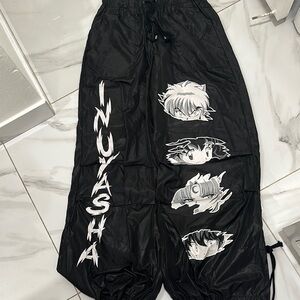 Inuyasha Black Graphic Joggers